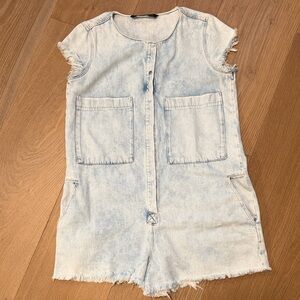 Zara Women's Sky Blue Jumpsuit